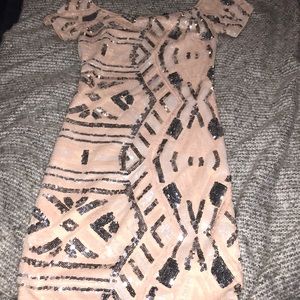 Light Pink Silver Dress